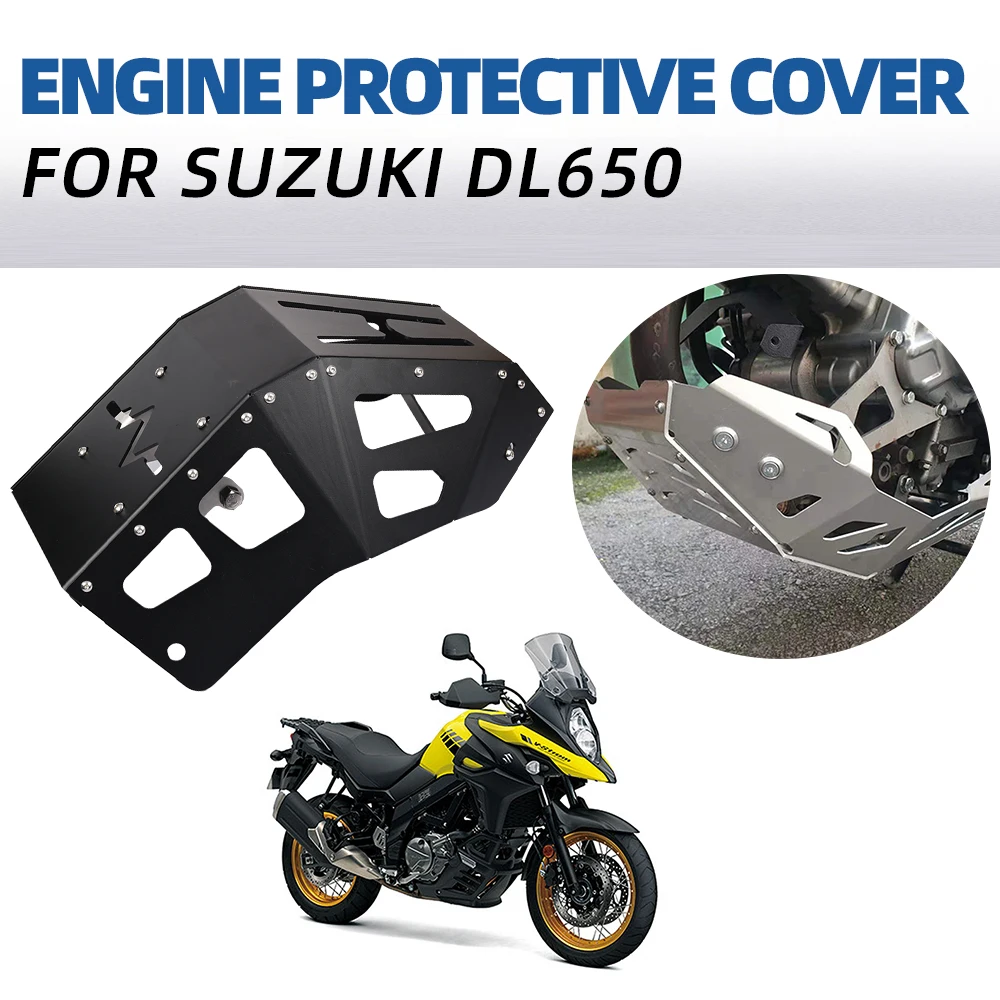 For SUZUKI V-STROM 650XT DL650 VSTROM 650 XT Accessories Motorcycle Engine Protection Cover Chassis Guard Skid Plate Protector