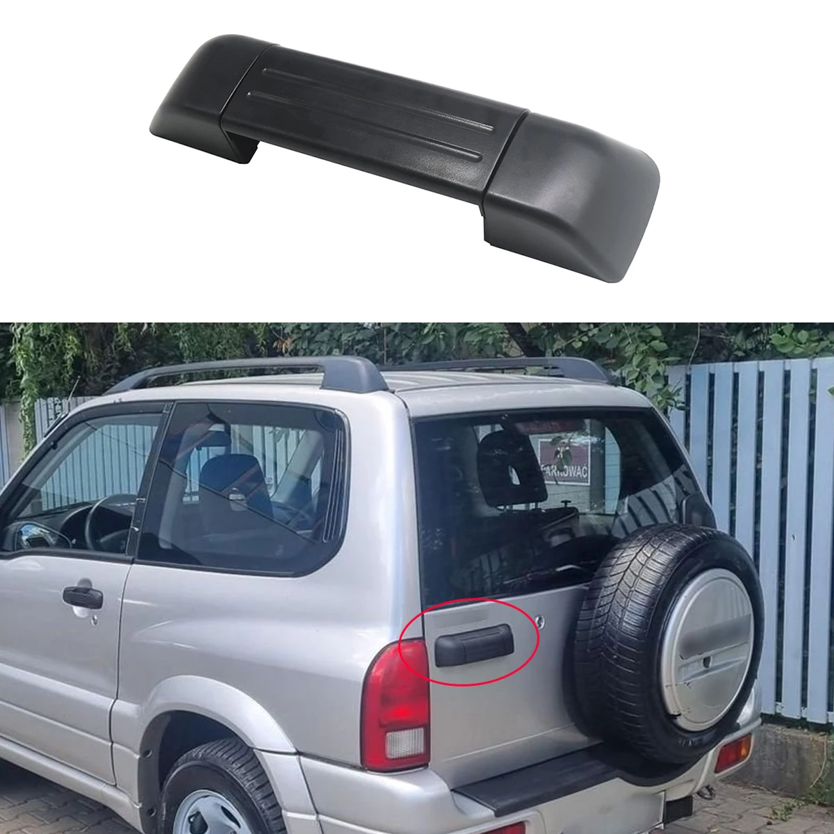 Manija de Repuesto para Puerta Trasera de Coche Suzuki Grand Vitara XL-7 1998-2005 82850-65D13