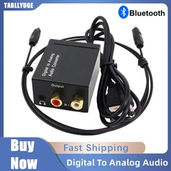 Audio Converter Coaxial Optical Fiber Toslink Digital to Jack 3.5mm Analog For RCA SPDIF Digital Audio Decoder Stereo Amplifier