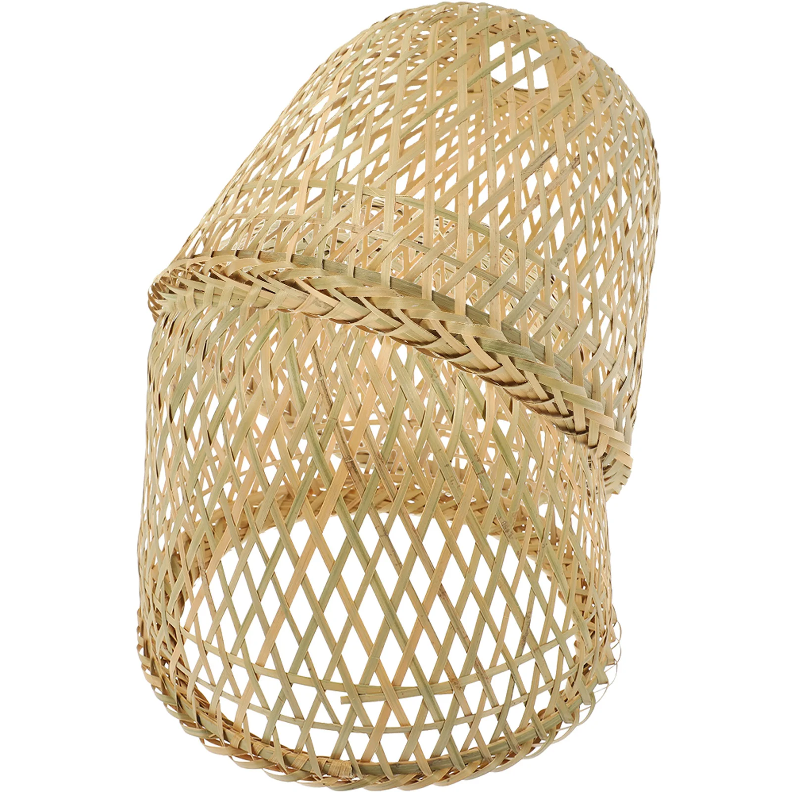 

2Pcs Bamboo Lamp Shade Woven Rustic Ceiling Light Cover Easy Install Lightweight Lampshades Decor for Pendant Hanging Lamp