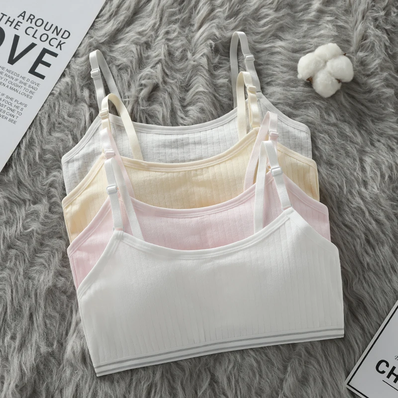 Girls' vest, underwear, camisole, primary school students' cotton swab, developmental bra, children's 10, girls' 14, summer thin