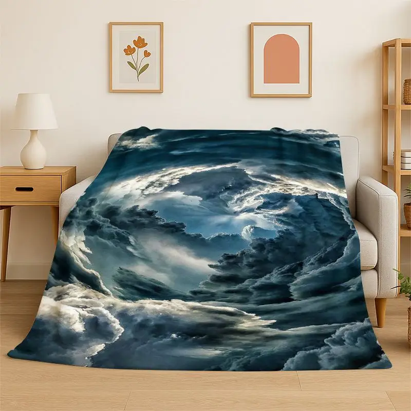 Dragon China Loong Cartoon Flannel Blanket Soft Throw Blanket for Bedroom Living Room Bed Travel Camping Picnic Nap Cover Gift