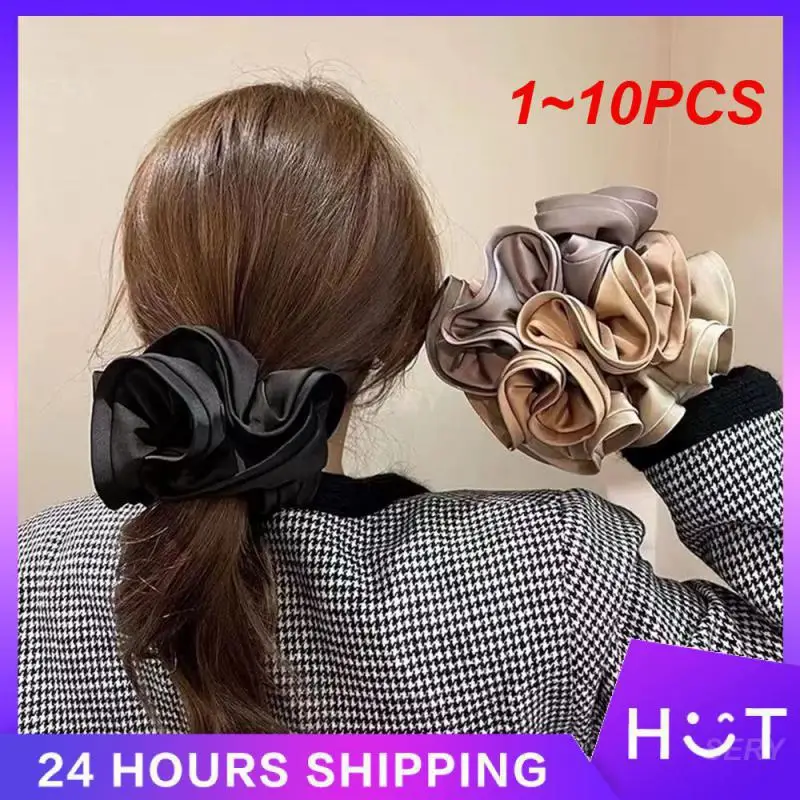 1~10PCS Hair Band Bow Design Colors 8 Hair Ring Jewelry And Accessories Large Intestine Hair Variety Of Colors Fabric