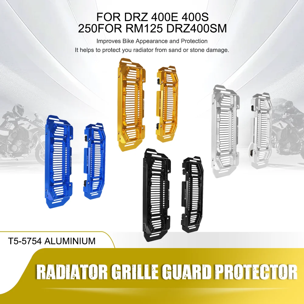 

DRZ 400E 400S 400SM 400 RM 125 250 Motorcycle CNC Radiator Guard Cover For Suzuki RM125 RM250 DRZ400 DRZ400E DRZ400S DRZ400SM