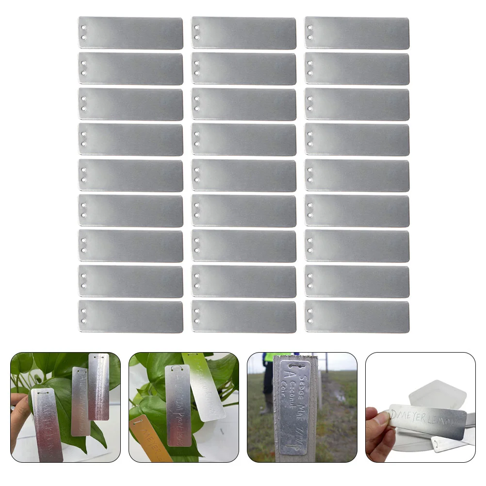 

100 Sets Garden Sign Aluminum Plant Label Plants Distinguish Labels Hanging Classification Signs