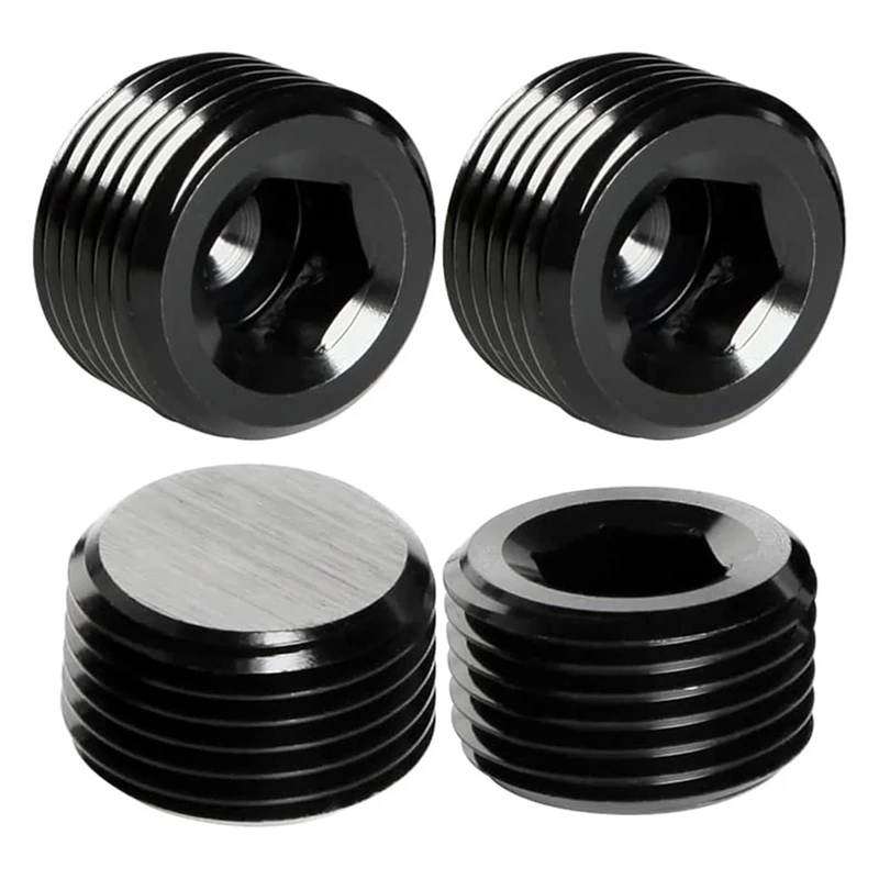 70Piece Black Carbon Steel Pipe Plug Accessory Assortment Kit,5 Sizes 1/8Inch 1/4Inch 3/8Inch 1/2Inch 3/4Inch NPT