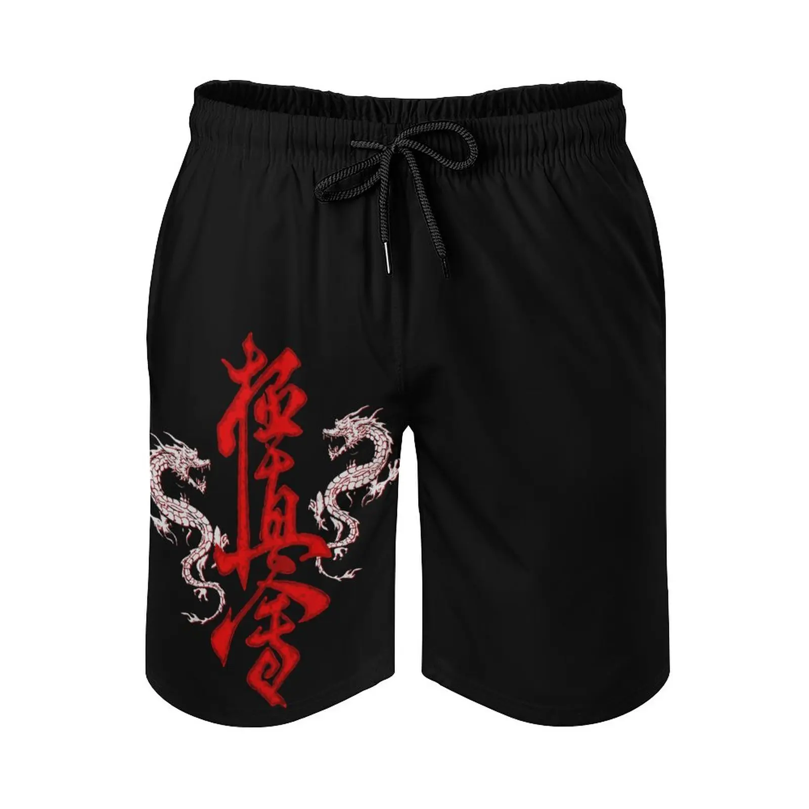 Pantalones de playa informales de Anime, camiseta de Karate Kanji, Dragons Sensei, transpirable, secado rápido, Vintage, ajustable