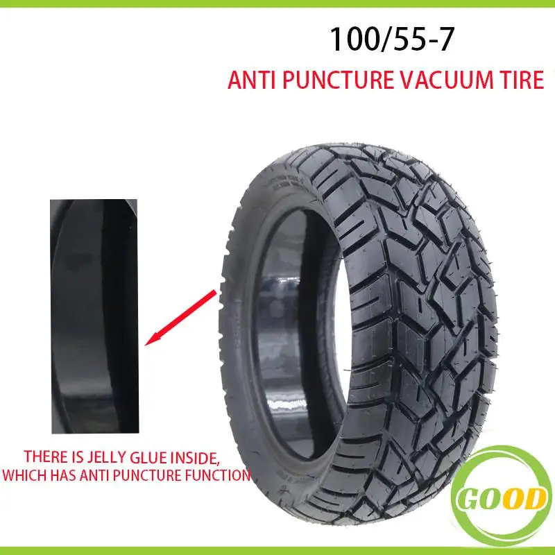 Original Tyre For KAABO Wolf King GTR Electric Scooter 100/55-7 Vacuum Run Stability CTS Anti-puncture All-terrain Tire