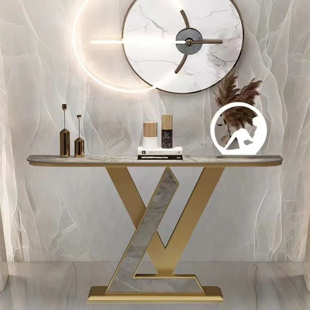 Unique Minimalist Console Table Luxury Aesthetic Marble Modern Console Table Hallway Glamour Tisch Wohnzimer Home Furniture