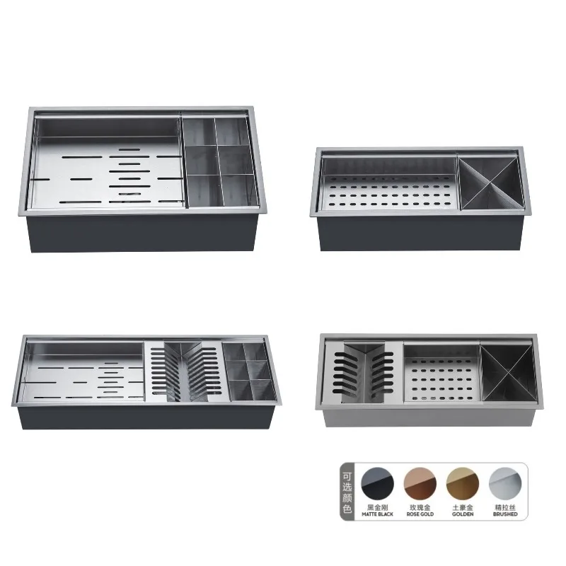 304 stainless steel Zhongdao matching drain, multi-functional simple thickened bowl butterfly rack