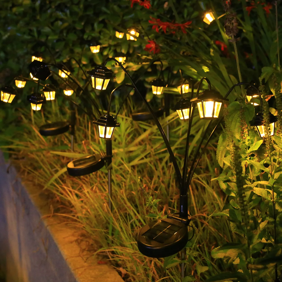 6 Heads Solar Pathway Lights V - Outdoor Lighting Manufacturers recension och pris