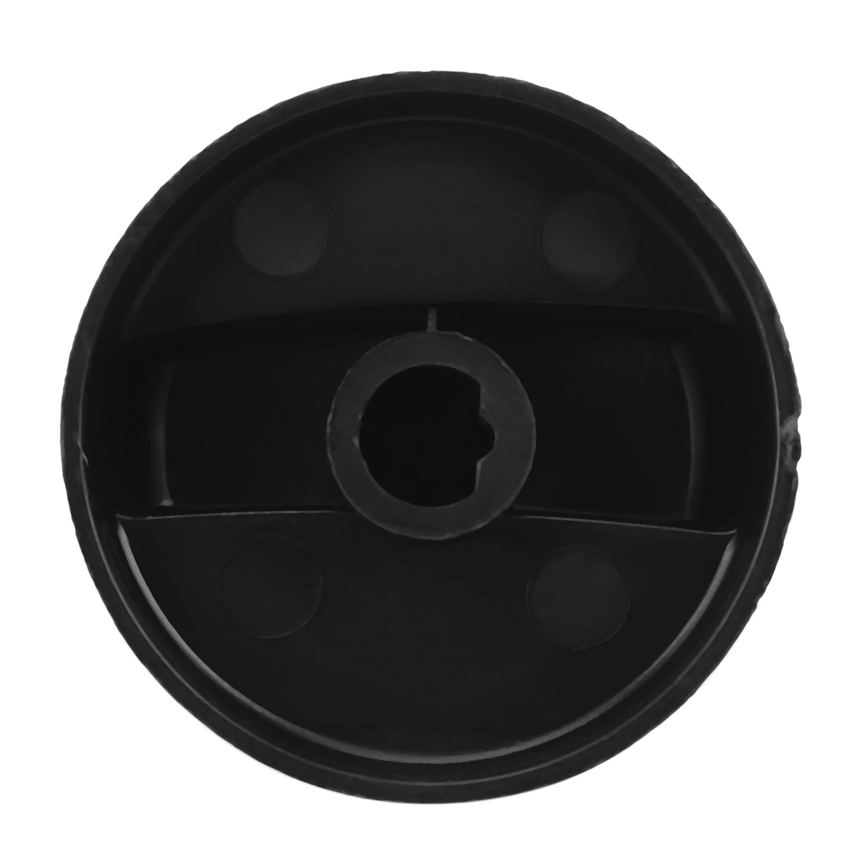 Kitchen 44 mm Diameter Plastic Black Button Switch for Gas Cooktop 4