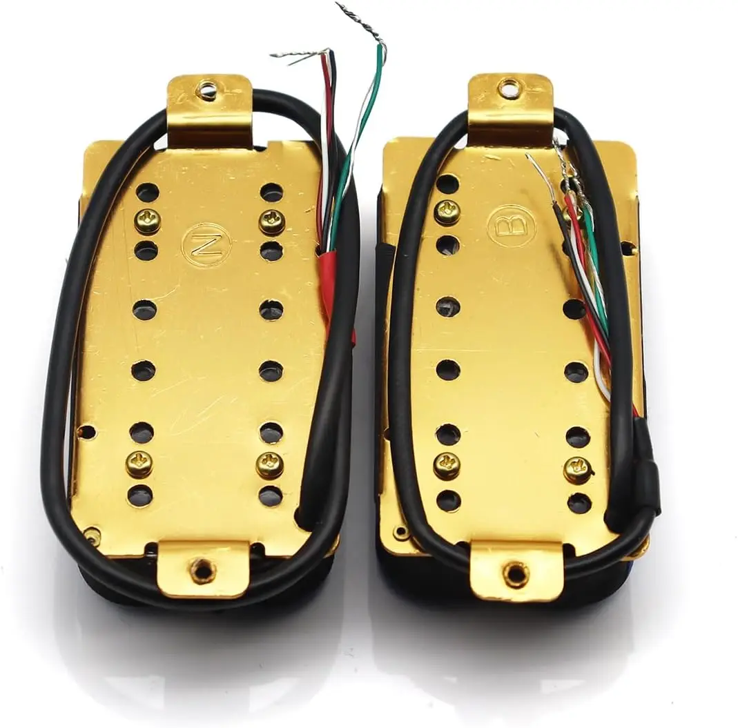 High Output Invader style Guitar Humbucker Pickups Ceramic Magnet Neck and Bridge Pickups For Electric Guitar Parts (Blue)