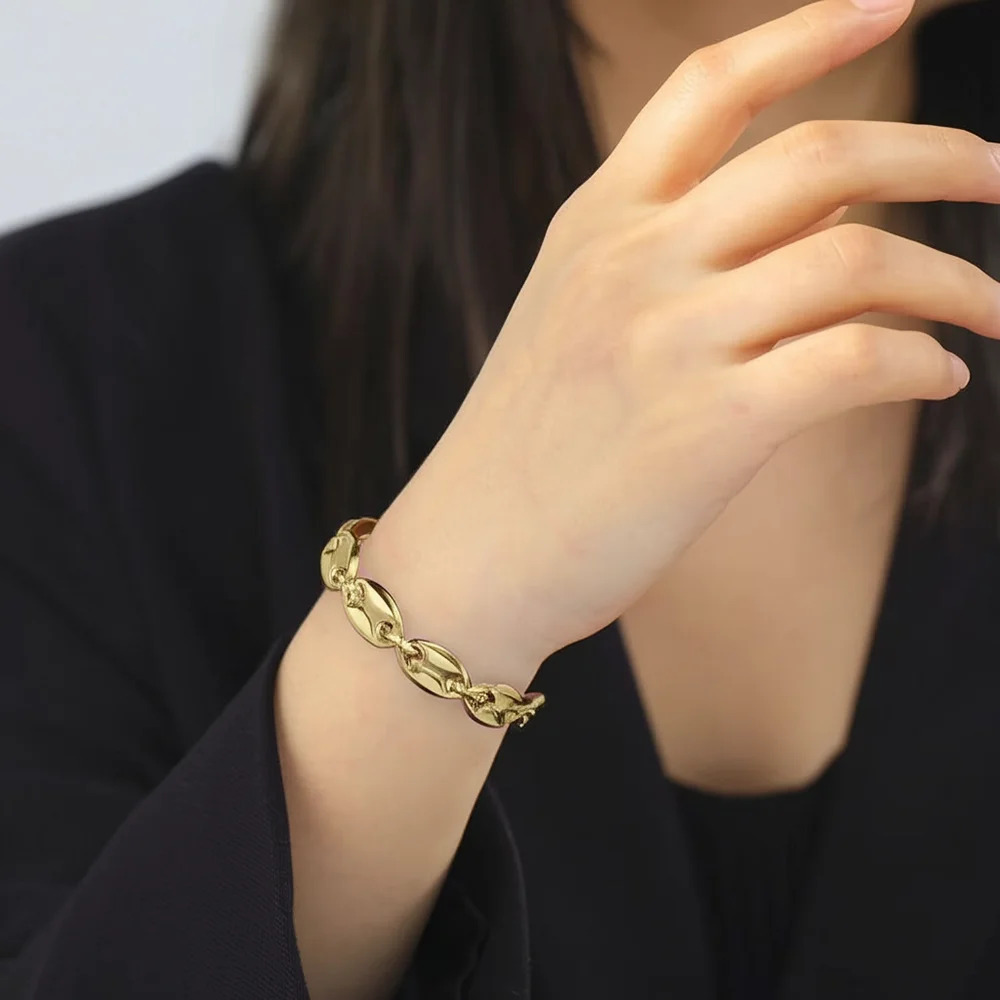 DGIDDK Stainless Steel Ins Style Popular Fashion Women's Bracelet Personalized Light Luxury Design for Women Jewelry Daily Match