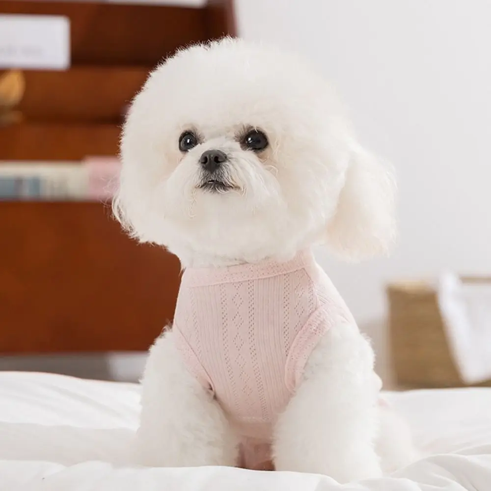 Jednokolorowy fartuszek dla psa, miękki, cienki, oddychający, wygodny strój dla zwierząt na cztery nogi, odzież klimatyzacyjna dla zwierząt.