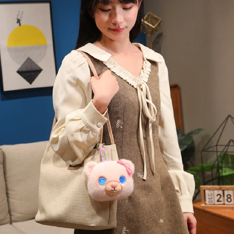 AI Interactive Talking Plush Toy Emotional Companion Teddy Bear Couple Style Kids Doll Portable Bag Decor For Kids Adults