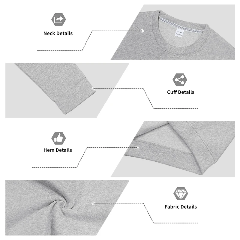 Einteiliger, locker sitzender, klassischer, mit Fleece gefütterter Rundhals-Langarm-Sweatshirt für Herren, warmes, winddichtes, lässiges Winter-Oberteil – Detail 12