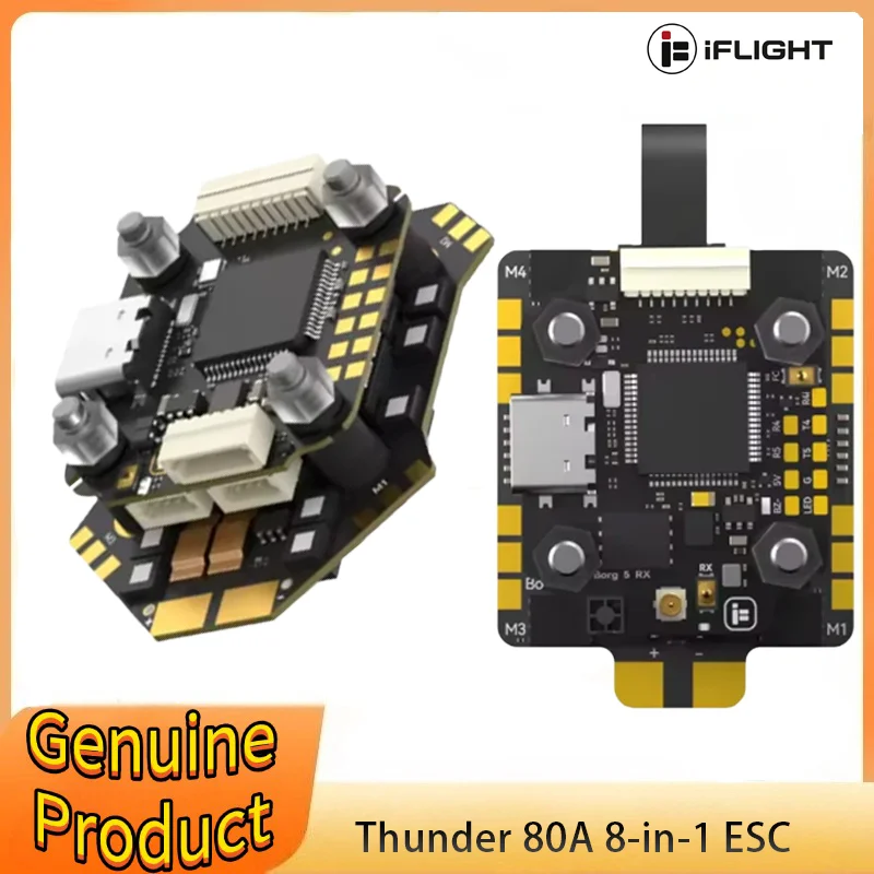 

IFlight Borg 60/Borg 60 MiniRS ESC, Thunder 80A with Blheli_32 Firmware, Suitable for Remote-controlled FPV Drones.