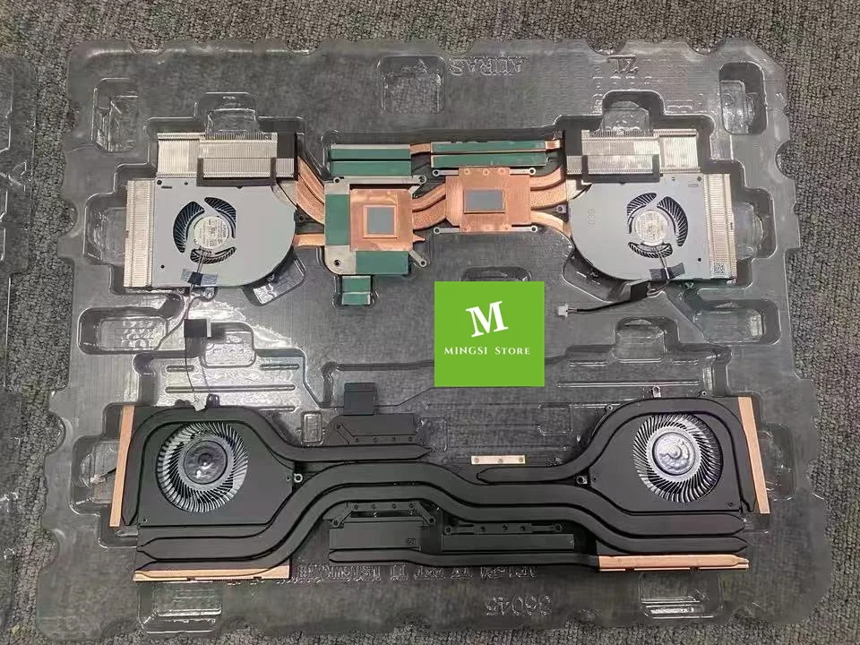 FOR MSI STEALTH 16 STUDIO A13V MS-15F2 CPU GPU HEATSINK FAN ASSEMBLY E32-2501540-A87