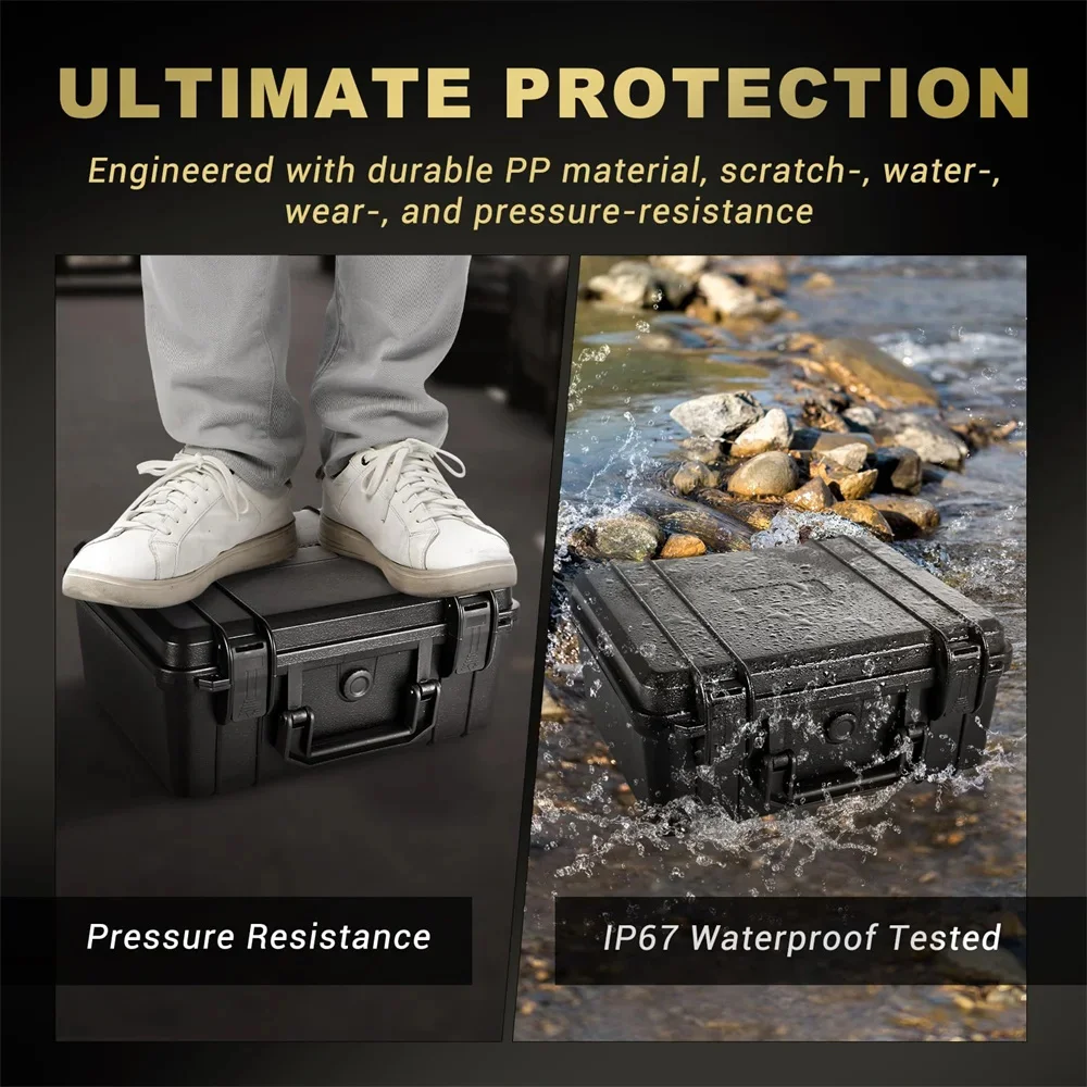 Caja de munición táctica impermeable 80 rondas para 12/20 GA resistente - imagen 2