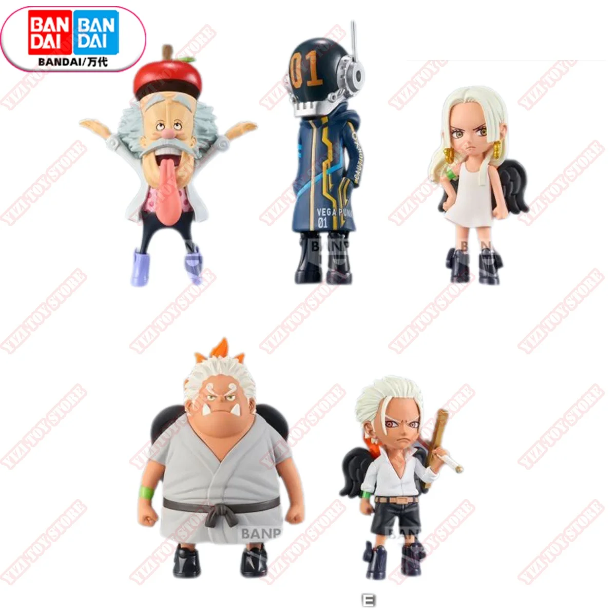 

BANDAI Original Banpresto One Piece WCF EGGHEAD Dr. Vegapunk York Seraphim Anime Figures Action Model Toys