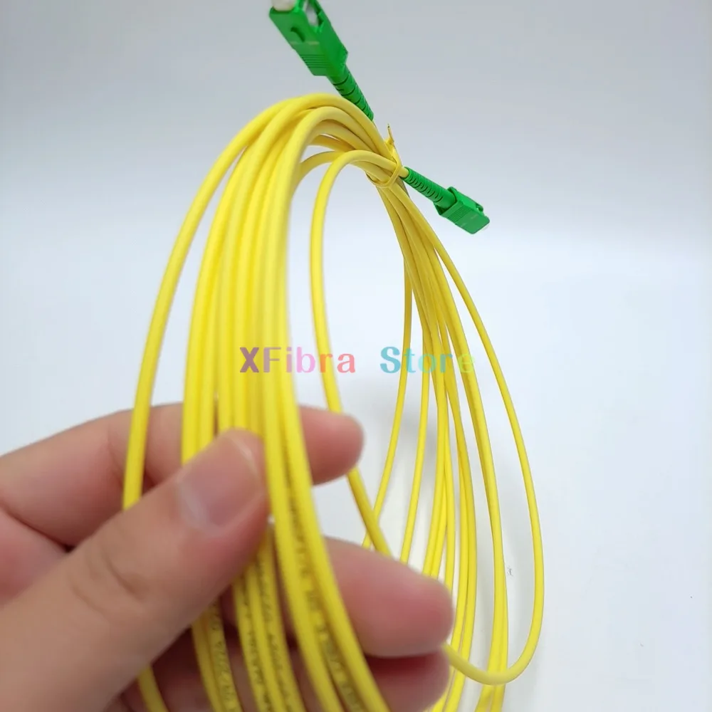 عالية الجودة 10 قطعة إلى SC APC البصرية التصحيح الحبل الألياف كابل قافز SM البسيط وضع واحد 2.0 مللي متر FTTH 1 متر 2 متر 3 متر 5 متر