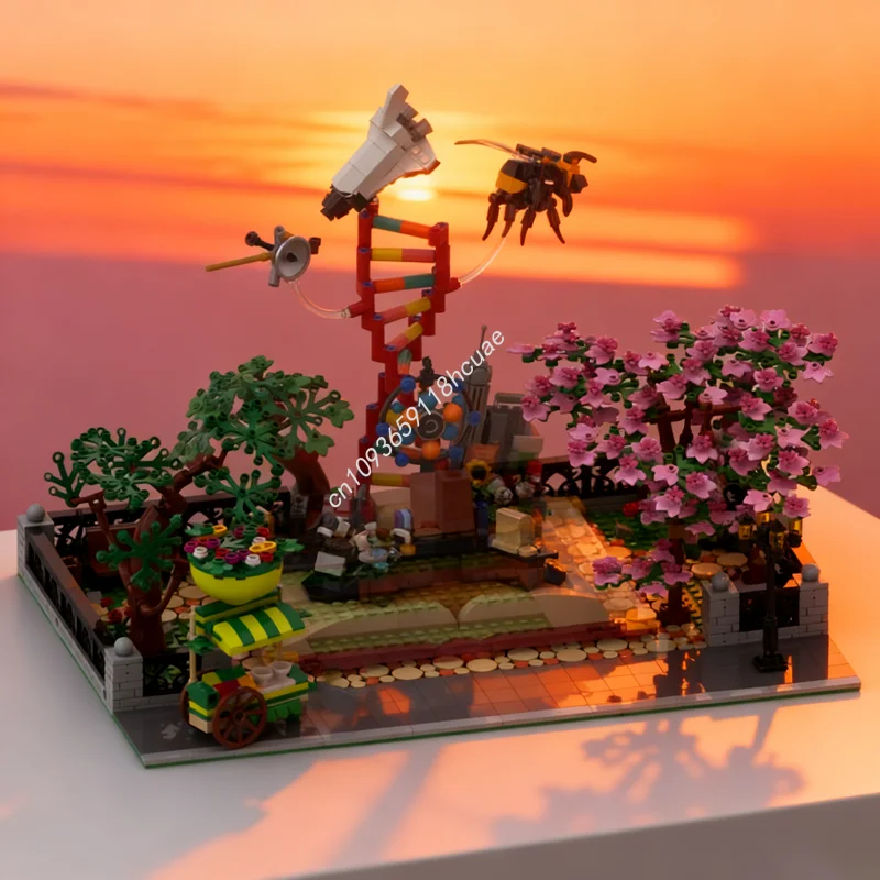 

997pcs MOC Modular STEM Park Display Set The Modulared Model Building Blocks Christmas Gift DIY Toy Creative Idea Brick Birthday