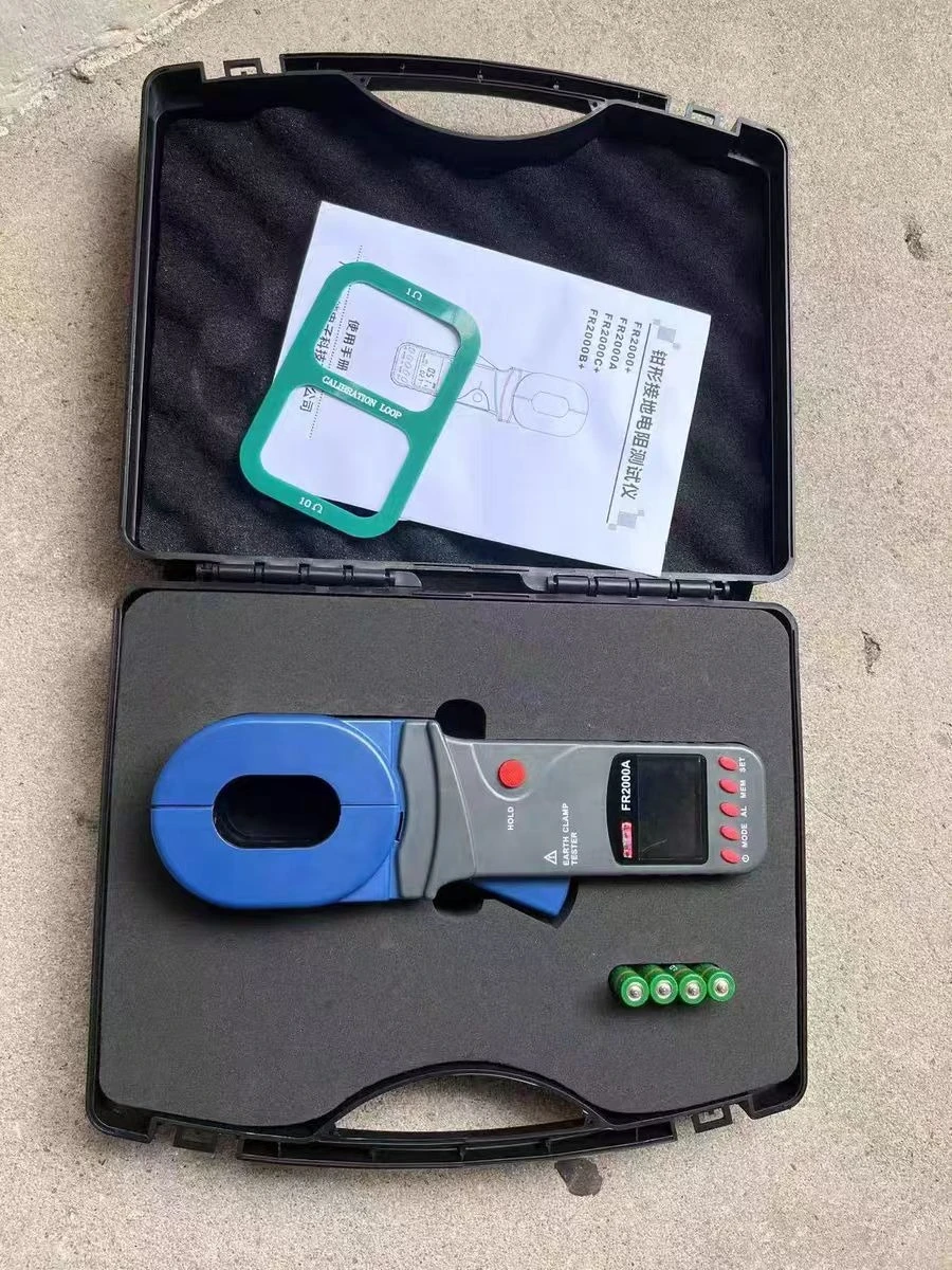 

FR2000C FR2000B+ FR2000+ Clamp Ground Resistance Tester 0.01-1200Ω Loop Ground Fault Impedance Meter New Design