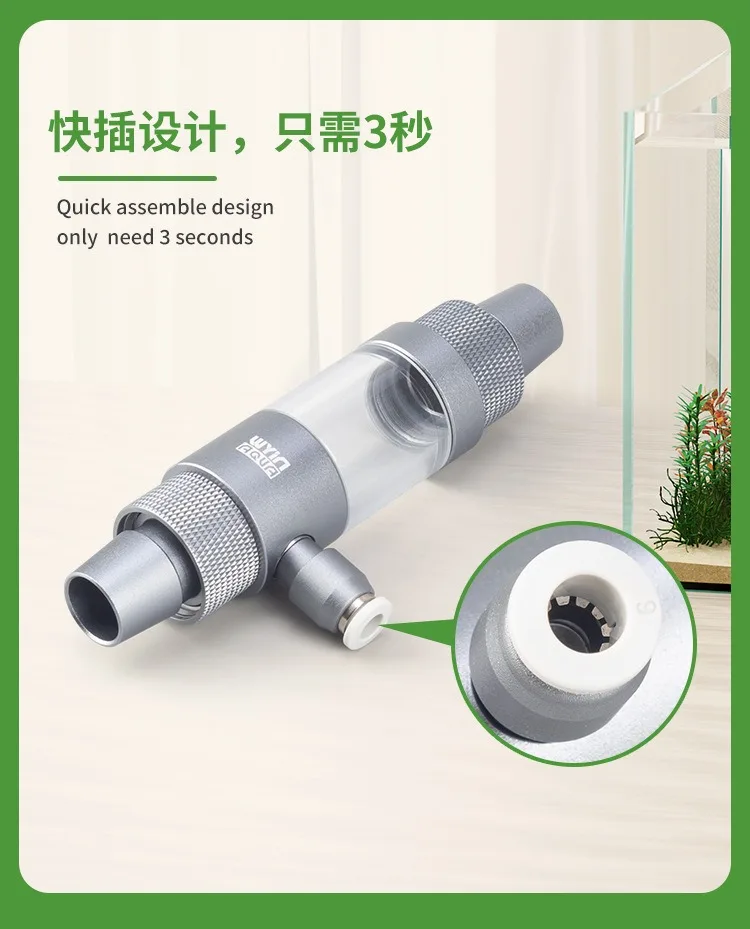 Aquarium DIYCO2 Diffuser Metal CO2 Nebulizer Fish Tank CO2 Steel Cylinder Generator Equipment Accessories External CO2 Diffuser
