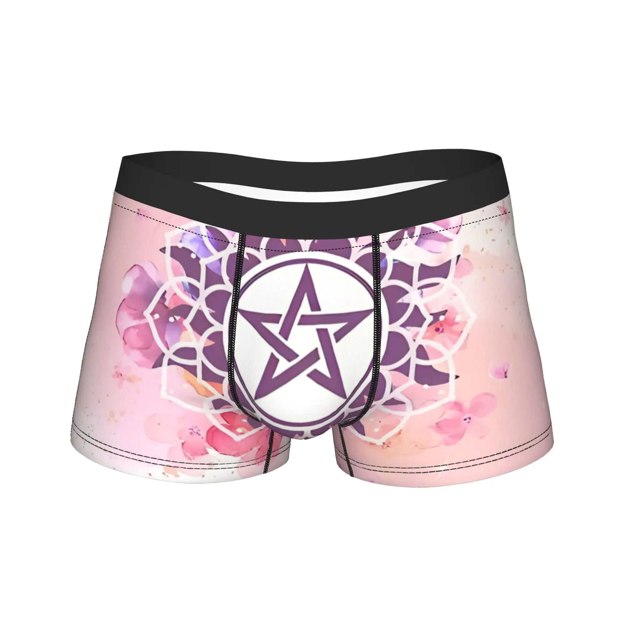 

Fashion Boxer Pink Supernatural Logo Shorts Panties Briefs Men's Underwear TV Drama Breathable Underpants for Male S-XXL