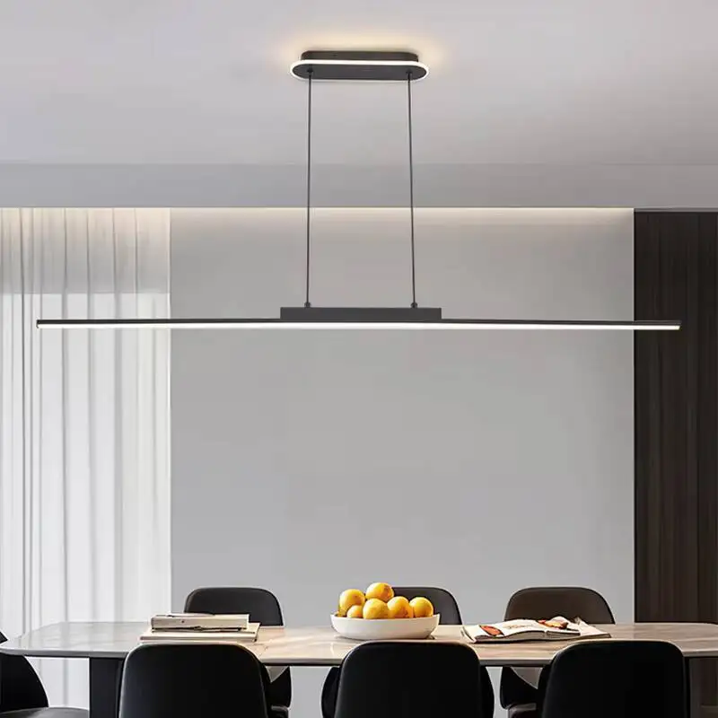 

Modern Minimalist Long Lines Led Pendant Lights For Living Room Restaurant Hotel Kitchen Island Indoor Lighting Fixture Decor
