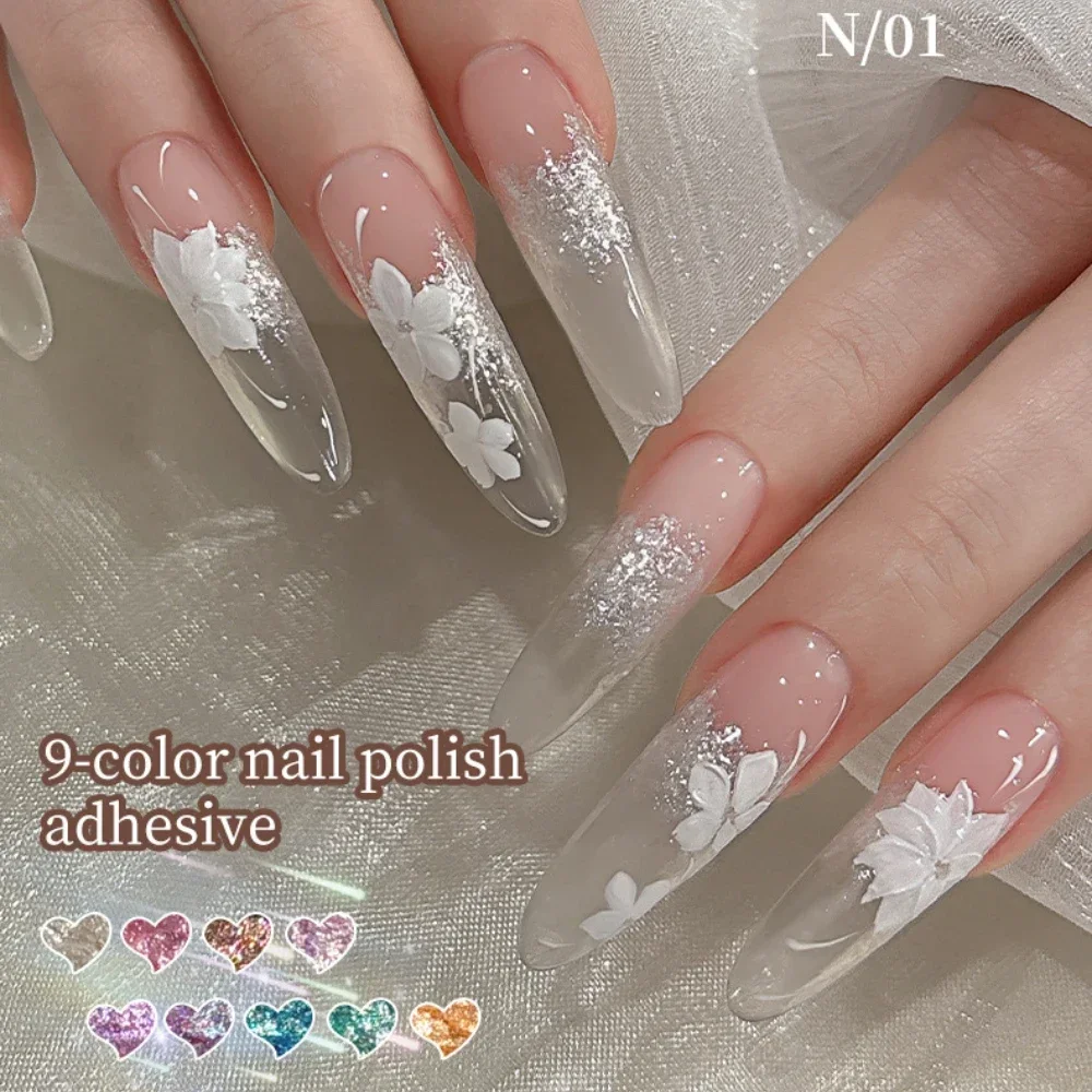 9 가지 색상 6ML 블링 머드 솔리드 네일 안료 오로라 페어리 파우더 크림 먼지 쉬머 크롬 텍스처 바니시 매니큐어