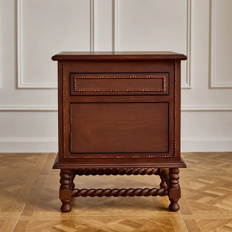 George Bedside Table Modern Nightstand with Storage Drawer for Bedroom Living Room Home Furniture Accent End Side Table