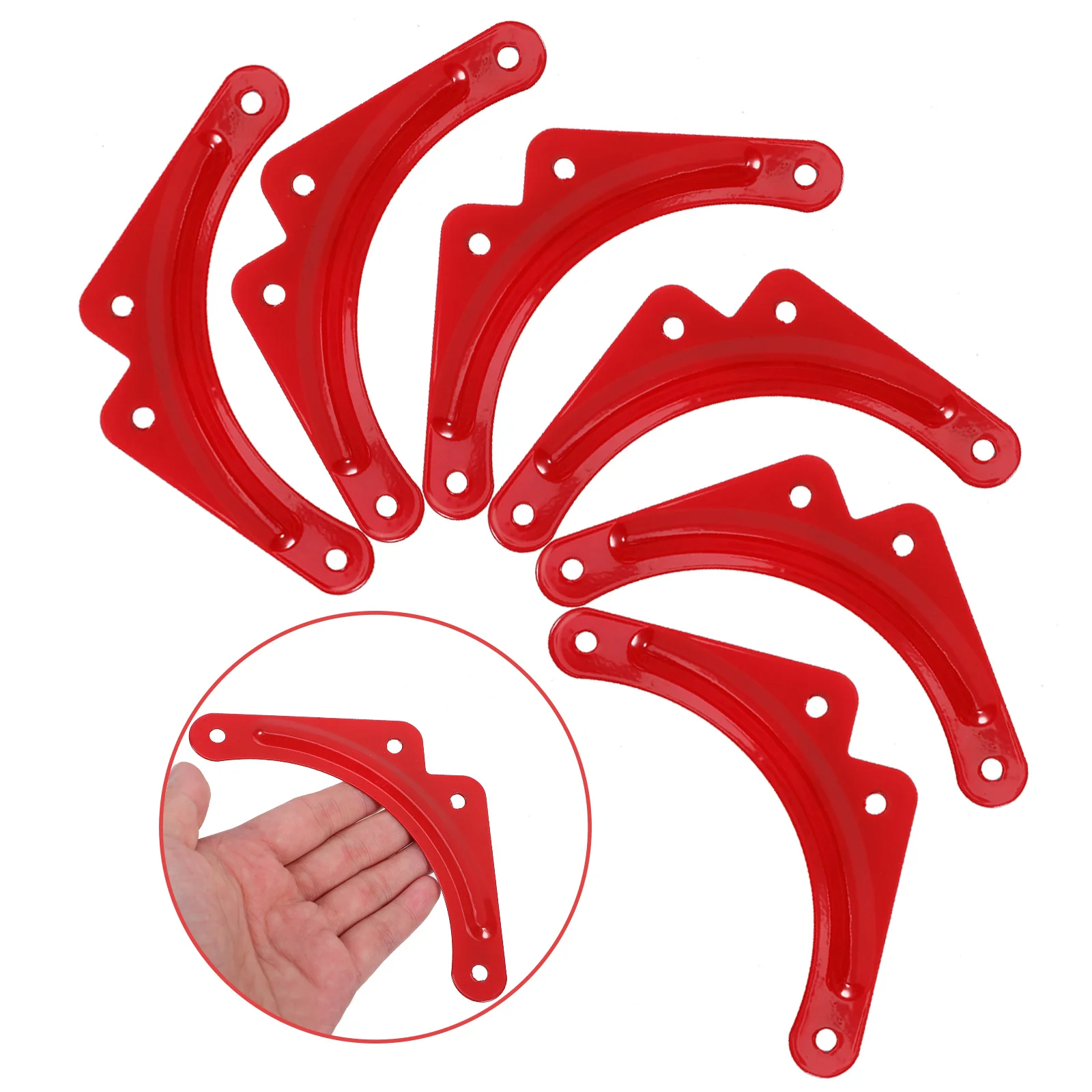 10 Pcs Ladders Aluminum Alloy Reinforcement Sheet Step Corner Bracket Attic Stairs Hand Rail
