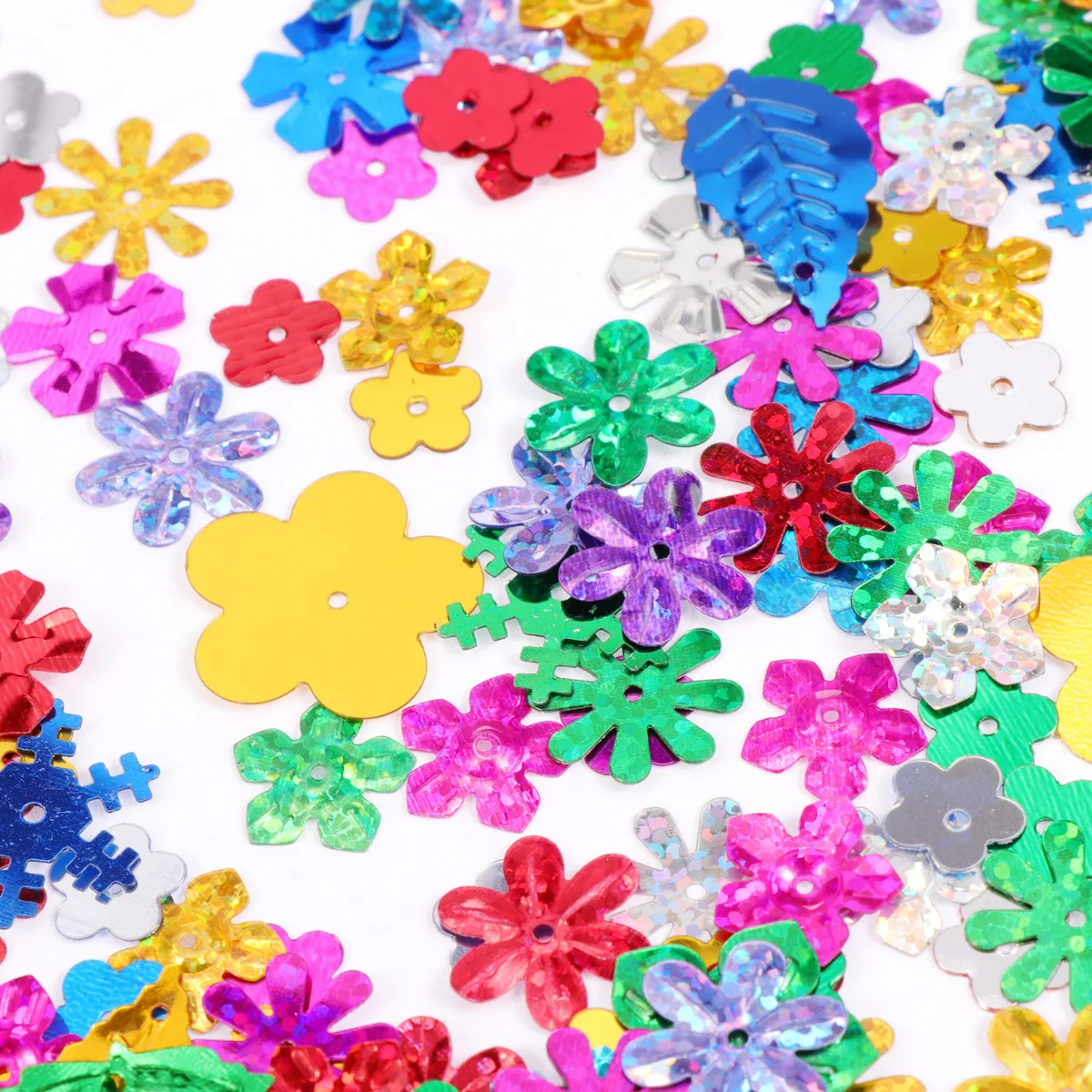 

30G Flower-Shaped Sequins Mix Spangle Diy Craft Supplies Handmade Decorations Glitter Confetti For Art Projects