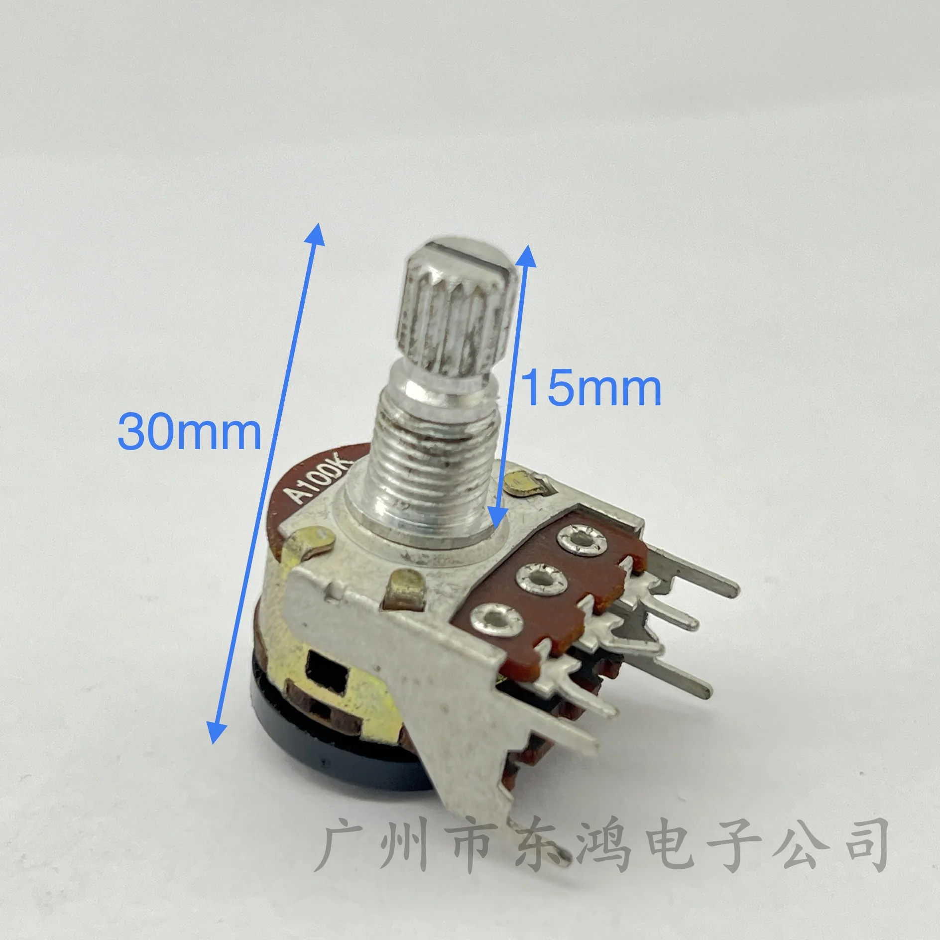 1 PCS 148 single potentiometer A100K handle length 20MM × 40 steps