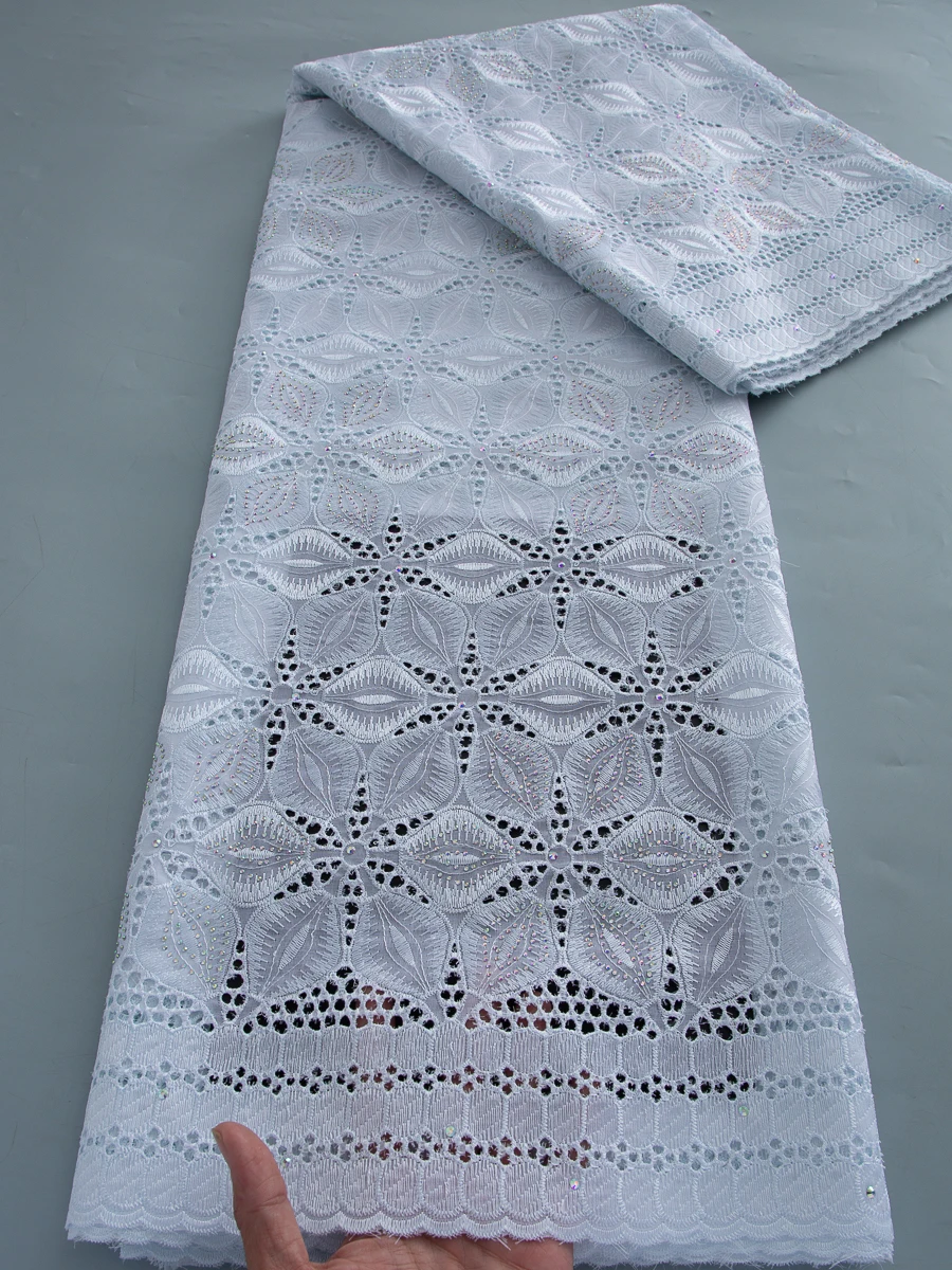 Kalume Lace African Cotton Lace Fabric Swiss Voile 2026 Nigerian Lace Fabric High Quality Embroidery For Diy Dress Sewing 4775