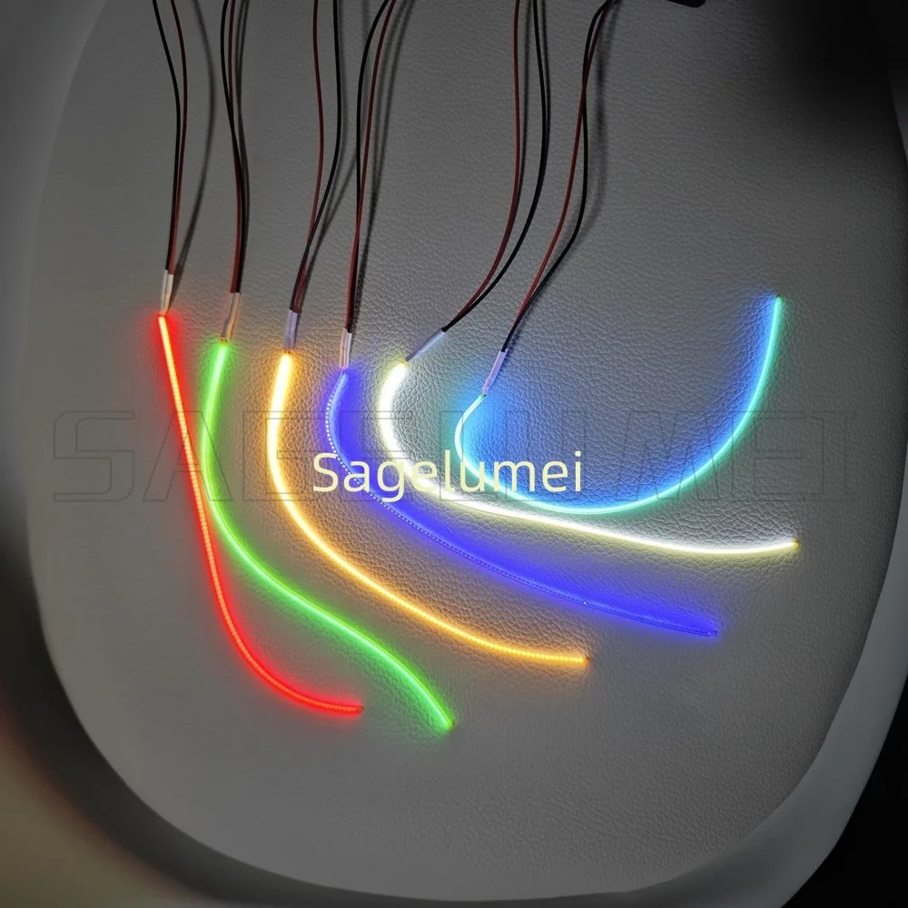 DIY LED Filament Flexible Edison Bulb Lamp Parts DC3V 110/128/190/300mm Positive Negative Same End Party Christmas lights Decor