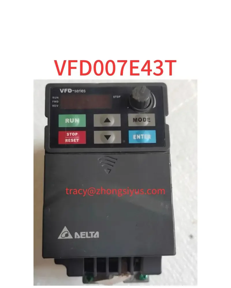 

Used frequency converter VFD007E43T 0.75 kw 380V