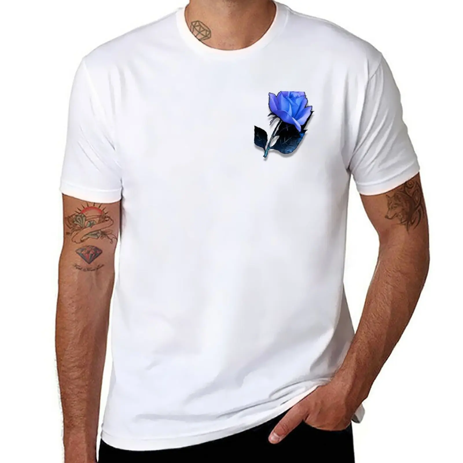 

New Blue Rose II T-Shirt graphic t shirt boys white t shirts t shirts for men