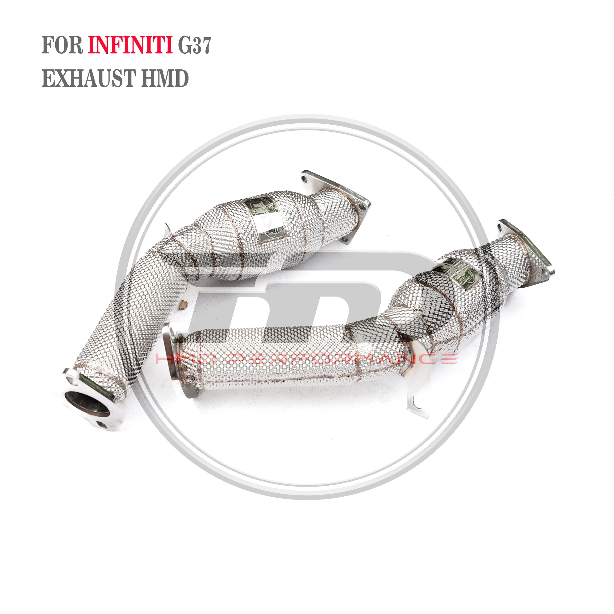 HMD Exhaust System For Infiniti G37 Exhaust Downpipe High Flow Catalyst Performance Upgrade