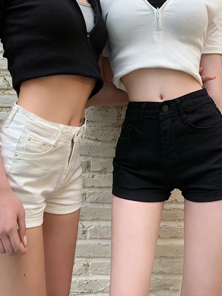 

Белые джинсовые джинсы с высокой талией, сексуальные женские черные повседневные женские брюки, облегающие женские джинсы для осеннего сезона