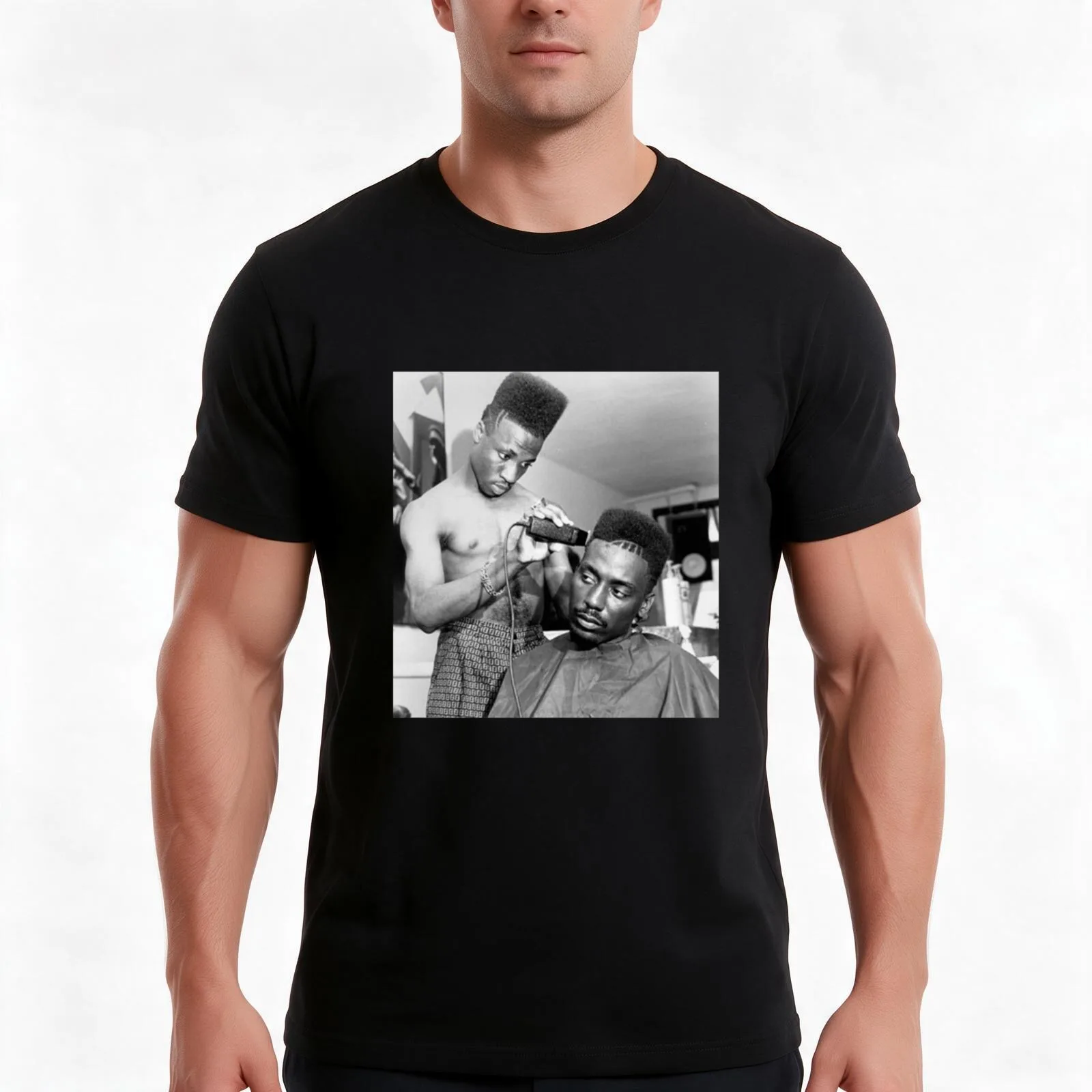 big daddy kane - haircut T-Shirt, Summer Casual Cotton Tee, Oversized Streetwear Tops, Vintage Graphic Print, Unisex Men Women