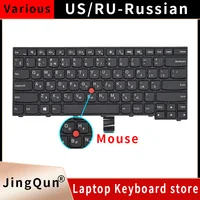 Teclado retroiluminado español ruso para Lenovo ThinkPad E431 E440 L440 T431s T440 T440S T440P L450 T450 CS13T 0C43954 04X0149