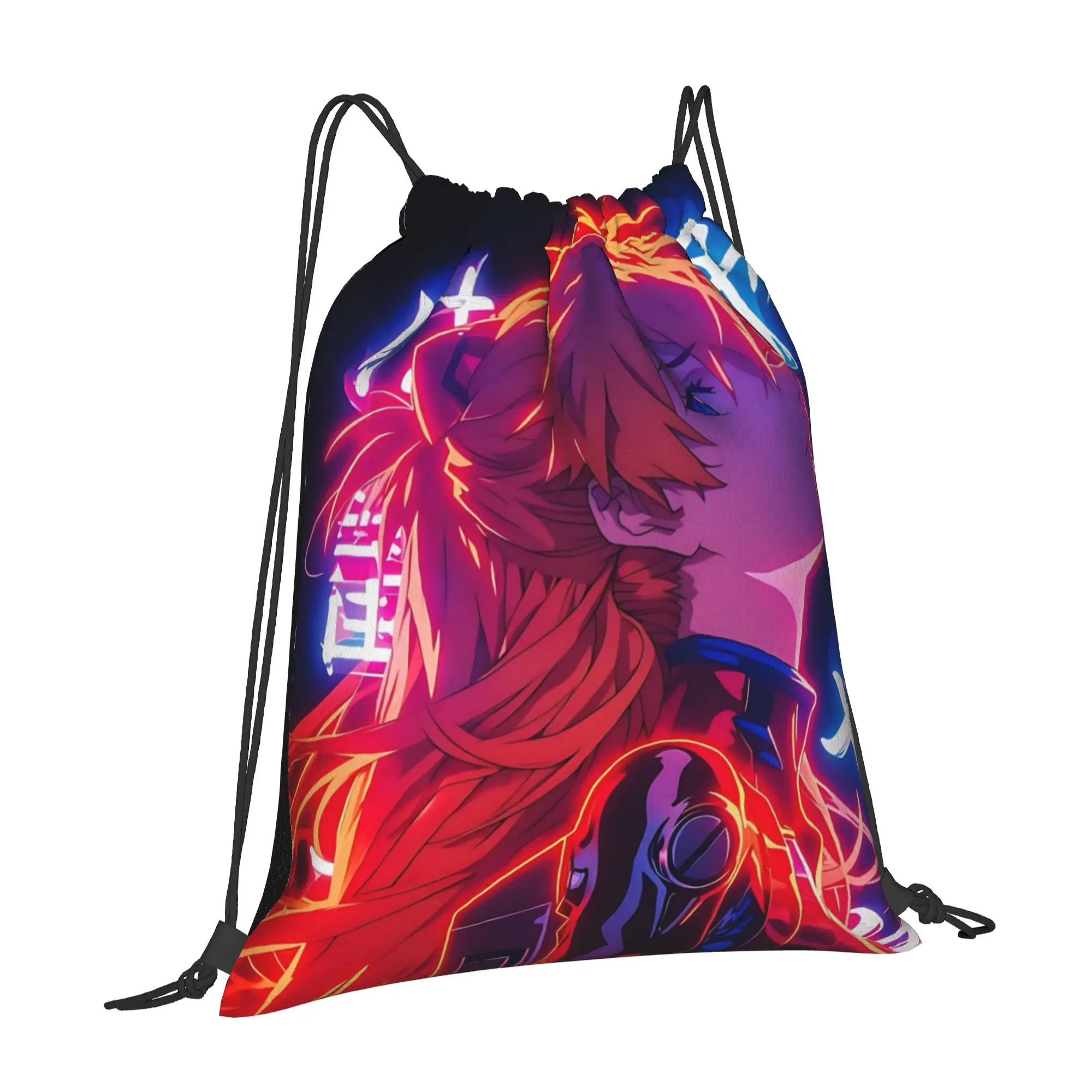 gym Pouch Neon Genesis Evangelion EVA Asuka Drawstring Bags Men Women Storage Backpack Teenager Travel Bag Multi-function Pocket