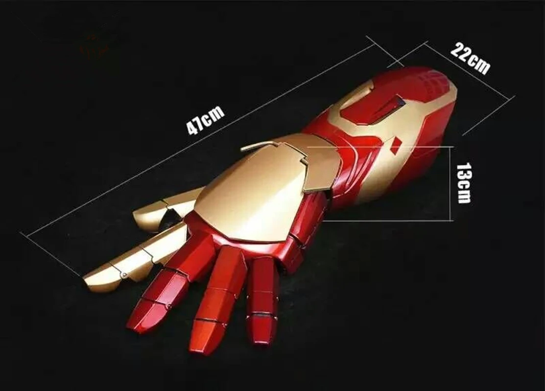 Wearable Wrist Armor Gauntlet, Glowing Arm Gloves, Cosplay Performance, 1:1 Props Replica Party, MK43