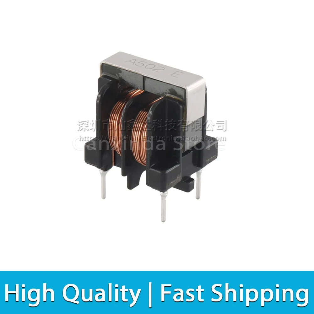 5pcs FU19A502-1A0 UU10 Common Mode Suppression Choke Coil Power Inductor Inductance 4.5mH 1A Switching Power Supply Filter DIP