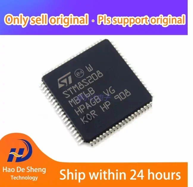 10PCS/LOT STM8S208MBT6B LQFP80 New Original In Stock