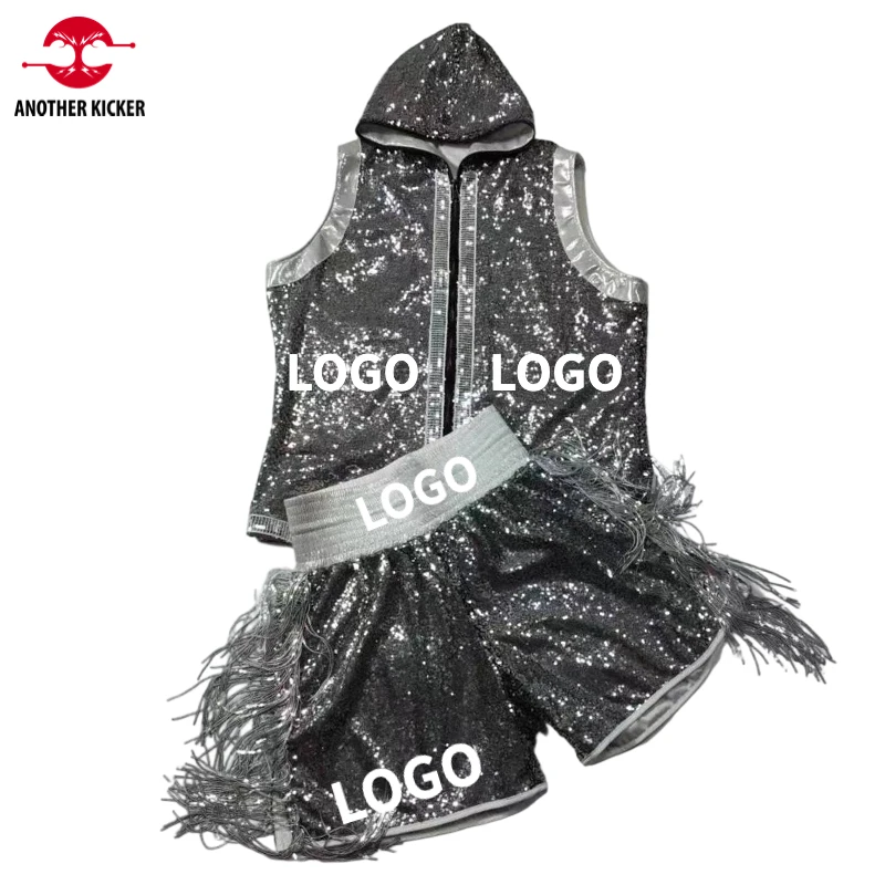 

Boxing Shorts Jacket Set Customized Muay Thai Shorts and Top Shirt Men Women Kids BJJ MMA Kickboxing Training Outfit Boxing Robe