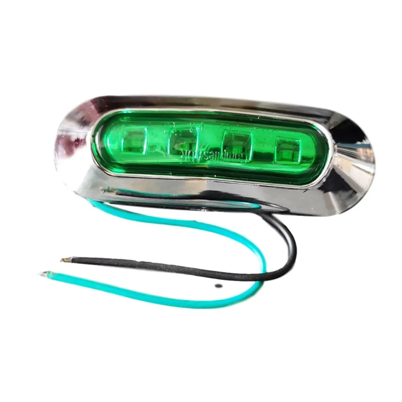 2pcs Red Green LED Boat Navigation Light Deck Waterproof Bow Pontoon Lights Marine Boat LED Yacht lights Light 12-24V